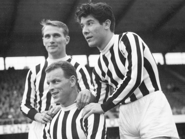 John Charles and Omar Sivori of Juventus, 1957