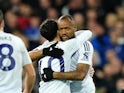 Jordan Ayew of Leicester City celebrates scoring against Ipswich Town, on November 2, 2024