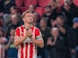 Luuk de Jong of PSV thanking fans for their support on October 26, 2024