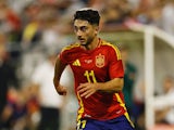 Raul Moro playing for Spain Under-21s on October 10, 2024