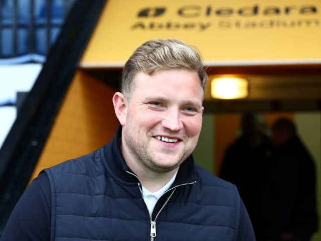 Burton Albion interim boss Tom Hounsell during his side's match against Cambridge United, on October 26, 2024