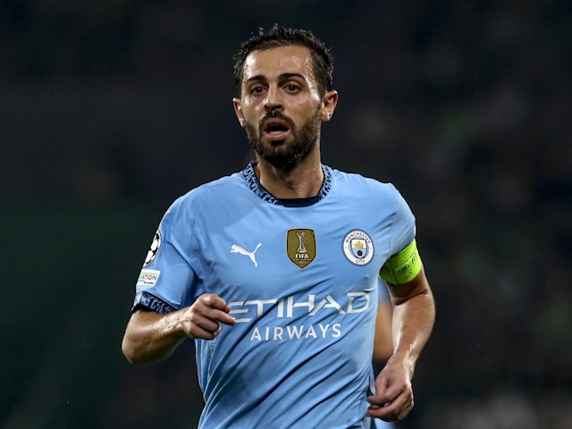 Manchester City's Bernardo Silva on November 5, 2024