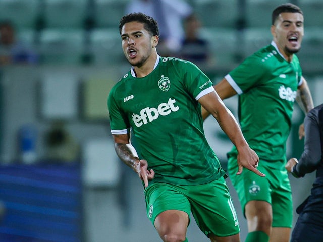 Ludogorets' Caio Vidal celebrates on August 17, 2024