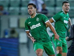 Ludogorets' Caio Vidal celebrates on August 17, 2024