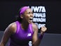 Coco Gauff reacts at the WTA Finals on November 5, 2024