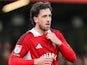 Salford City's Cole Stockton during his side's match against Grimsby Town, on October 12, 2024