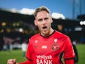 Elias Olafsson of FC Midtjylland during his side's match against FC Copenhagen, on September 14, 2024