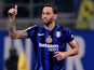 Inter Milan's Hakan Calhanoglu celebrates scoring on November 6, 2024