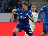 Marius Butler of Hoffenheim during his side's match against Lyon in the Europa League, on November 7, 2024