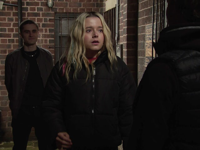 Logan and Betsy on Coronation Street on November 22, 2024