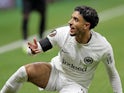 Omar Marmoush of Eintracht Frankfurt during his side's match against Slavia Prague, on November 7, 2024