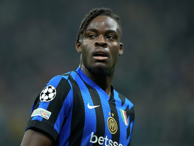 Inter Milan's Yann Bisseck pictured on November 6, 2024