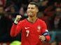 Cristiano Ronaldo celebrates scoring for Portugal against Poland in October 2024