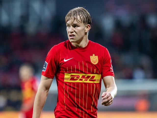 Nordsjaelland's Daniel Svensson on October 20, 2024