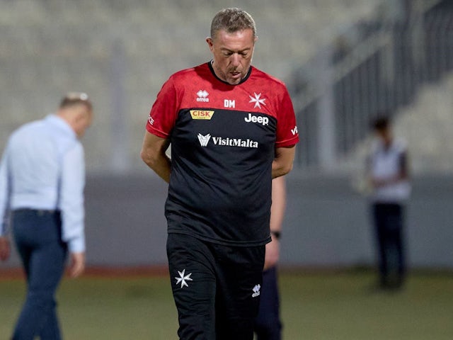 Davide Mazzotta, interim coach of Malta, during his side's UEFA Nations League match against Moldova, on October 13