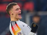 Germany's Florian Wirtz celebrates scoring on November 16, 2024