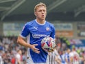 James Berry of Chesterfield during his side's match against Grimsby Town, on September 7, 2024