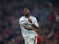 Bayer Leverkusen's Jeremie Frimpong reacts during his side's UEFA Champions League game against Liverpool FC on November 5, 2024