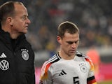 Germany's Joshua Kimmich walks off with an injury on November 16, 2024