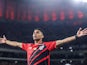 Julimar celebrates a goal for Athletico Paranaense on October 25, 2024