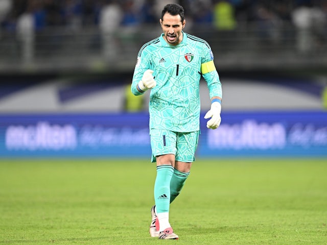  Kuwait goalkeeper Khaled Al-Rashidi pictured on November 14, 2024