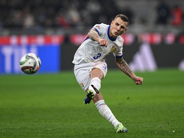 Lucas Digne for France on November 17, 2024