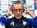 Head coach of United Arab Emirates Paulo Bento attends a press conference after his side's match against Qatar, on September 5, 2024