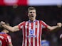 Atletico Madrid striker Alexander Sorloth celebrates scoring on November 23, 2024