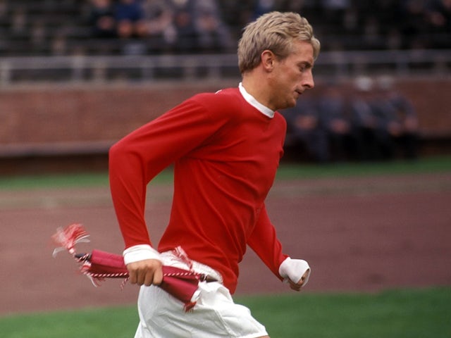 Denis Law in action for Manchester United on July 31, 1965