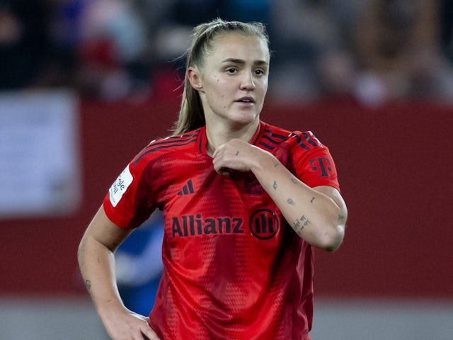 Bayern Munich Women's Georgia Stanway in action on November 4, 2024