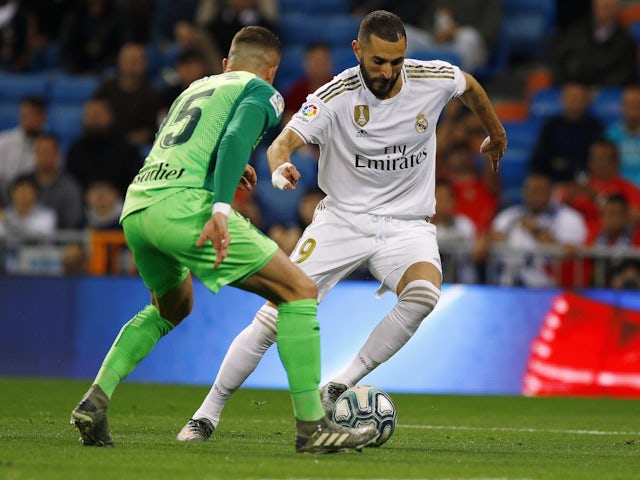 Karim Benzema in action for Real Madrid against Leganes on October 30, 2019