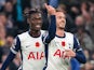 Tottenham Hotspur's James Maddison celebrates scoring with Yves Bissouma on November 3, 2024