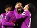 Matheus Cunha of Wolverhampton Wanderers scores a goal and celebrates during his side's Premier League match against Fulham, on November 23, 2024