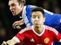 Manchester United's Ander Herrera and Ipswich Town's Jay Tabb pictured on September 23, 2015