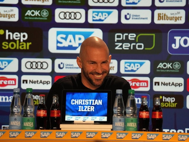 Manager of Hoffenheim Christian Ilzer in a press conference speaking about his side's game against RB Leipzig, on November 23, 2024