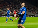 David Jurasek of Hoffenheim during his side's match against Braga in the Europa League, on November 28, 2024