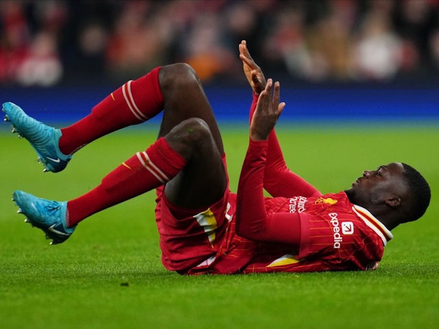 Ibrahima Konate of Liverpool during his side's UEFA Champions League match against Real Madrid, on November 27, 2024