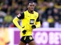 Jamie Bynoe Gittens of Borussia Dortmund during his side's match against Bayern Munich, on November 30, 2024