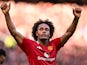 Manchester United's Joshua Zirkzee celebrates on December 1, 2024