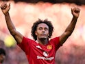 Manchester United's Joshua Zirkzee celebrates on December 1, 2024