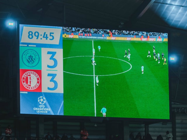 Scoreboard of Manchester City 3-3 Feyenoord on November 26, 2024