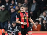 Milos Kerkez of Bournemouth during his side's Premier League match against Manchester City, on November 2, 2024