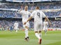 Cristiano Ronaldo celebrates scoring for Real Madrid against Getafe on December 5, 2015