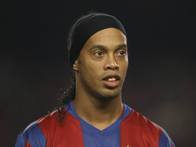 Ronaldinho in action for Barcelona on December 12, 2007