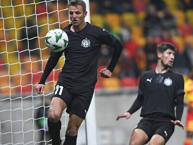 Sergiu Platica in action for Petrocub Hincesti on October 24, 2024