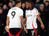 Fulham's Alex Iwobi celebrates scoring against Brighton & Hove Albion on December 5, 2024