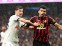 Tottenham Hotspur's Ben Davies in action with Bournemouth's Dominic Solanke on December 31, 2023