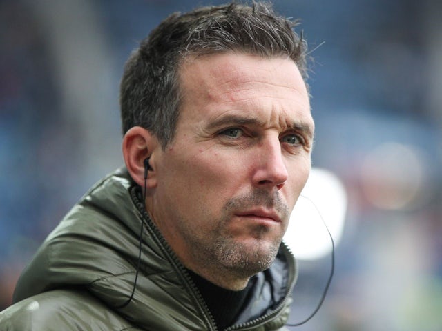 Manager of Karlsruher SC Christian Eichner during his side's match against Hamburger SV, on December 1, 2024