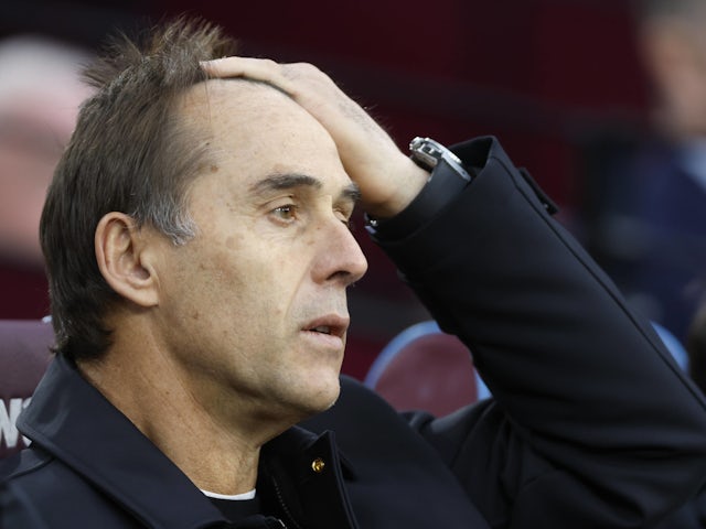 West Ham United boss Julen Lopetegui in December 2024.