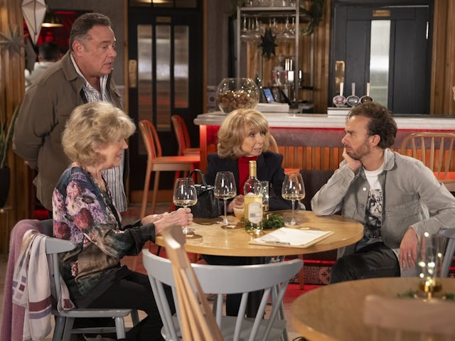 Jesse, Audrey, Gail and David on Coronation Street on December 23, 2024